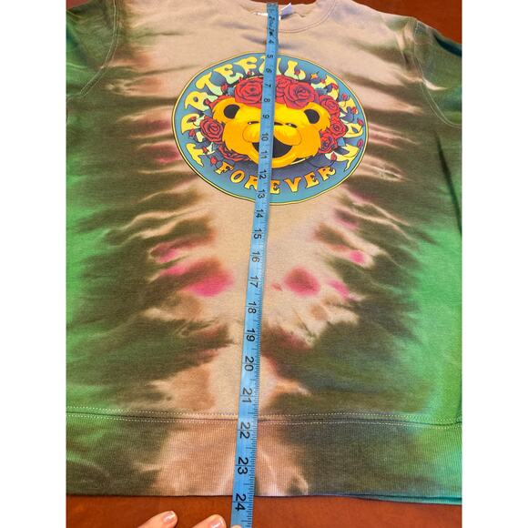 Grateful Dead Tie-Dye Sweatshirt Forever Grateful XS | Earth Tones | Crewneck - Picture 7 of 8